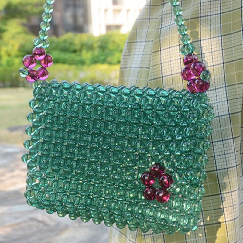 Luxury Pearl Beaded Handbag - Handmade Perfection