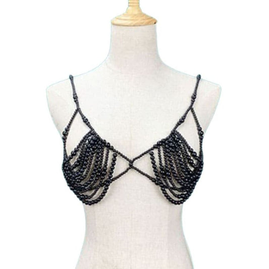 Artisan Pearl Bead Bra - Unique and Stylish
