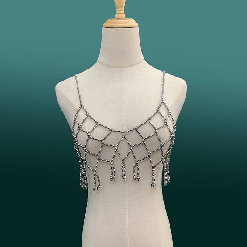 Exquisite Pearl Beaded Cami - Handmade with Care